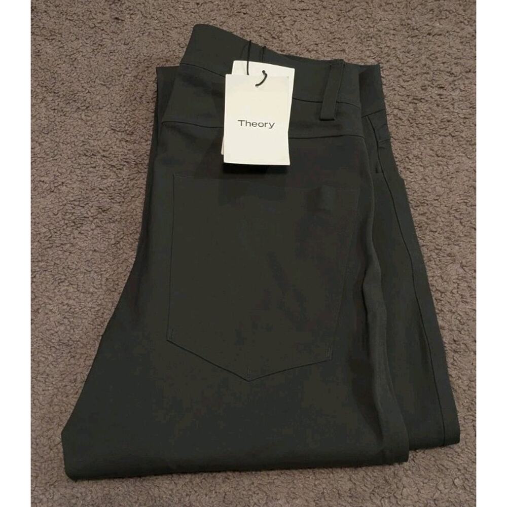 Theory Tech Raffi 5 Pocket Dark Grey Neoteric Slim Fit Pants Men's 29x32